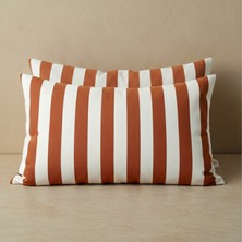 Morpheus Home Colonna %100 Pamuk Çizgili 2'li Yastık Kılıfı Seti