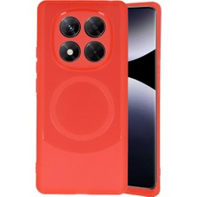 Xiaomi Redmi Note 14 Pro 4g Kılıf Maya Karbon Kapak - Kırmızı