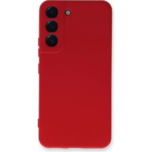 Samsung Galaxy S23 Kılıf Nano Içi Kadife Silikon - Kırmızı