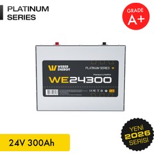 WERER ENERGY 24V 300Ah LiFePO4 Platinum Series Bluetooth'lu Lityum Demir Fosfat Akü