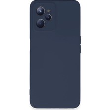 Realme C35 Kılıf Nano Içi Kadife Silikon - Lacivert