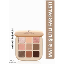 Flormar Latte Mini Göz Farı Paleti 001 Frozen Latte Çok Renkli Mat ve Işıltılı Özellikler 8682536100618