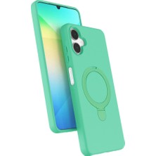 Samsung Galaxy A06 Regal Magsafe Standlı Kapak - Yeşil