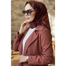 İmaj Butik Bordo Ipekhan Soft Dijital Pamuklu Eşarp