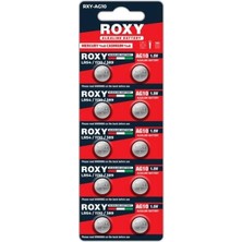 Roxy RXY-AG10 1.5 Volt LR54/1130/189/389 Alkalin Düğme Pil (10'LU Paket)