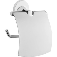 Delixa Vitra Base 300 A44112 Tuvalet Kağıtlığı, Kapaklı Krom