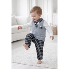 Baby Hola Şık Premium Kalite Penye Erkek Bebek Çocuk Bayramlık Takım Elbise 13983