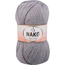 Nako 1 Adet Süper Inci El Örgü Ipi 100 gr Gri 11538