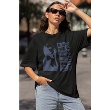 Sevbano Billie Eilish Hit Me Hard And Soft Baskılı Unisex Oversize Şarkıcı Tişört