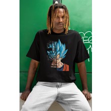 Sevbano Son Goku Daragon Ball Baskılı Unisex Oversize Anime Dizi Karakter Tişört