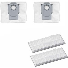 Roborge Roborock S7 Pro Ultra Robot Süpürge Uyumlu 4'lü -Yedek Parça Seti