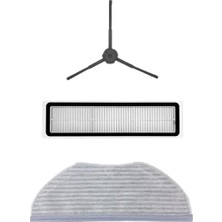 Roborge Xiaomi Vacuum Mop S10T (STFCR01SZ) Robot Süpürge Uyumlu 3'lü Yedek Parça Seti