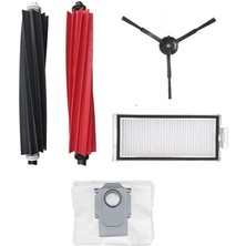 Roborge Roborock Q5 Pro + Robot Süpürge Uyumlu 5'li Yedek Parça Seti