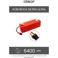 Roborge Roborock S8 Pro Ultra Robot Süpürge Uyumlu Batarya 6400 Mah - Muadil Ürün