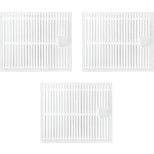 Roborge Xiaomi E10 Robot Süpürge Uyumlu 3'lü Hepa Filtre - Yedek Parça Seti