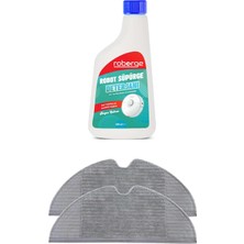 Roborge Xiaomi Vacuum Mop 1c Robot Süpürge 2'li Mop Bezi + Robot Süpürge Deterjanı - Beyaz Sabun