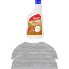 Roborge Xiaomi 2in1 Essential Robot Süpürge 2'li Mop Bezi + Robot Süpürge Deterjanı - Beyaz Sabun