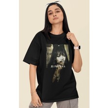 Sevbano Tasarım Rihanna Baskılı Unisex Oversize Şarkıcı Tişört