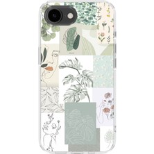 Lelia iPhone 16E Uyumlu Baskılı Şeffaf Telefon Kılıfı | Koleksiyon: Oneline Essence