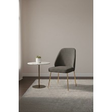 Todek Home Safir 4 Adet Metal Ayaklı Sandalye Babyface Kumaş Mutfak Salon Yemek Masası Sandalyesi