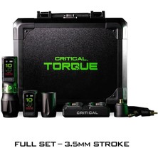 Critical Torque 3.5 mm Stroke Kablosuz Dövme Makinesi Full Set – Bluetooth & Seyahat Çantalı