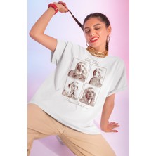 Sevbano Tasarım Billie Eilish Happier Than Ever Baskılı Unisex Oversize Şarkıcı Tişört