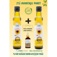 Las Frutas Soğuk Sıkım Ayçiçek Yağı 250 ml 2’li – Soğuk Sıkım, Çok Amaçlı, Saf & Doğal