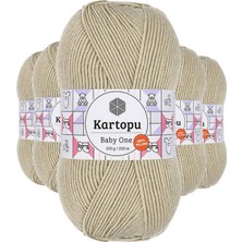 Kartopu 5 Adet Baby One Tüylenmeyen El Örgü Ipi Yünü Bej K861