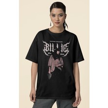 Sevbano Happier Than Ever Billie Eilish Baskılı Unisex Oversize Şarkıcı Tişört
