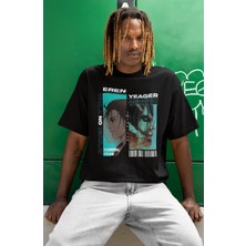 Sevbano Eren Yeager Founding Titan Baskılı Unisex Oversize Attack On Titan Anime Tişört