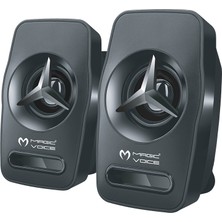 Magicvoice T-19 1+1 USB Pc Mini Hoparlör - Speaker (2*3 Watt - 4 Ohm)