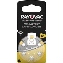Rayovac 10 Numara Kulaklık Pili (6'lı Paket)