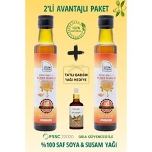 Las Frutas Yemeklik Susam & Soya Bitkisel Yağ Karışımı 250 ml 2’li – Soğuk Sıkım, Çok Amaçlı, Saf & Doğal