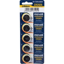 Maxell CR 2025 Lithium Pil 5’li Paket