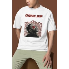 Sevbano Kendrick Lamar Rapper Baskılı Unisex Oversize Şarkıcı Tişört
