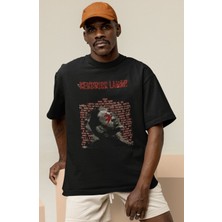 Sevbano Kendrick Lamar Rapper Baskılı Unisex Oversize Şarkıcı Tişört