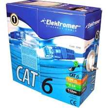 Elektromer Powermaster Cat6 23 AWG 100 Metre Ethernet Network Kablosu