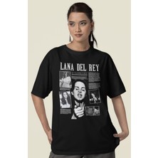 Sevbano Lana Del Rey Baskılı Unisex Oversize Şarkıcı Tişört
