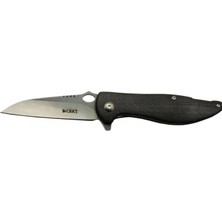 Marsilyan Crkt Lotus 1265 Bk Siyah Kamp / Outdoor Çakı 18CM - Yarı Otomatik, Kemerlikli, Kutulu