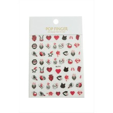 Starseven Kalp Kuru Kafa Tattoo Dövme Sticker