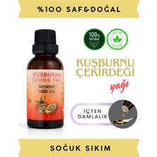 Wie Farma Kuşburnu Çekirdeği Yağı 50 ml Soğuk Pres Cam Şişe %100 Saf