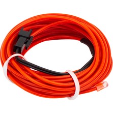 Powermaster PM-6076 5 Metre 5 Volt USB Adaptörlü Neon Kırmızı İp Aydınlatma