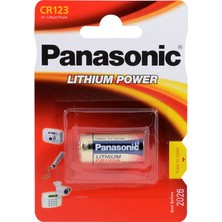 Panasonic CR123AL/1B 3 Volt Lityum CR123 Tekli Fotoğraf Makinesi Pili