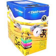 Elektromer Powermaster Cat5 305 Metre Ethernet Network Kablosu