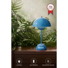 Torima Mavi 3 Modlu Yuvarlak Masa Lambası LW12 Led Teknolojisi ile Dekoratif Aydınlatma