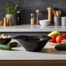 Külsan Düet Kase Melamin Siyah 33X23 cm