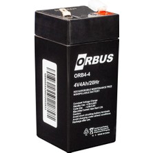 Orbus ORB4-4 4 Volt 4 Amper Dik Akü (45x45x100 Mm)