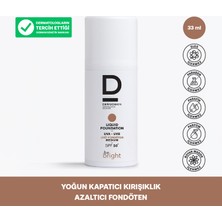 Dermoskin Be Bright Likit Fondöten Medium SPF50+ | UVA&UVB Güneş Koruyucu | Yüksek Kapatıcı Fondöten | 33 ml