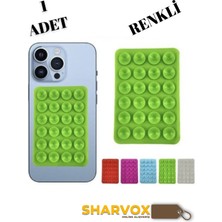 Sharvox Silikon Vakumlu Telefon Tutucu – Kaymaz Vantuzlu Yapışkanlı Stand | Tüm Cep Telefonları Için Uyumlu