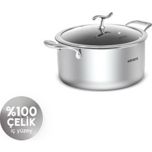 Karaca Plasma Steel 316+ 3Ply Yanmaz Yapışmaz Çelik Tencere 20 cm